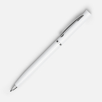 Ручка шариковая Euro Chrome, белая