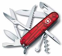 Офицерский нож Huntsman 91, полупрозрачный красный