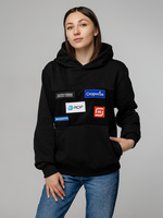 Худи унисекс Patch Catcher, черное