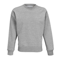 Свитшот оверсайз унисекс Authentic, серый меланж